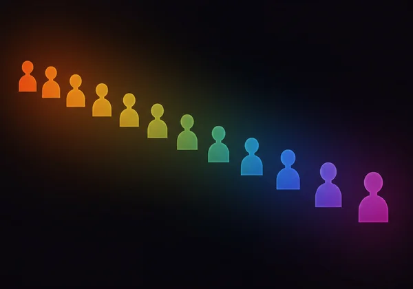 Rappresentazione astratta dell'empatia come spettro