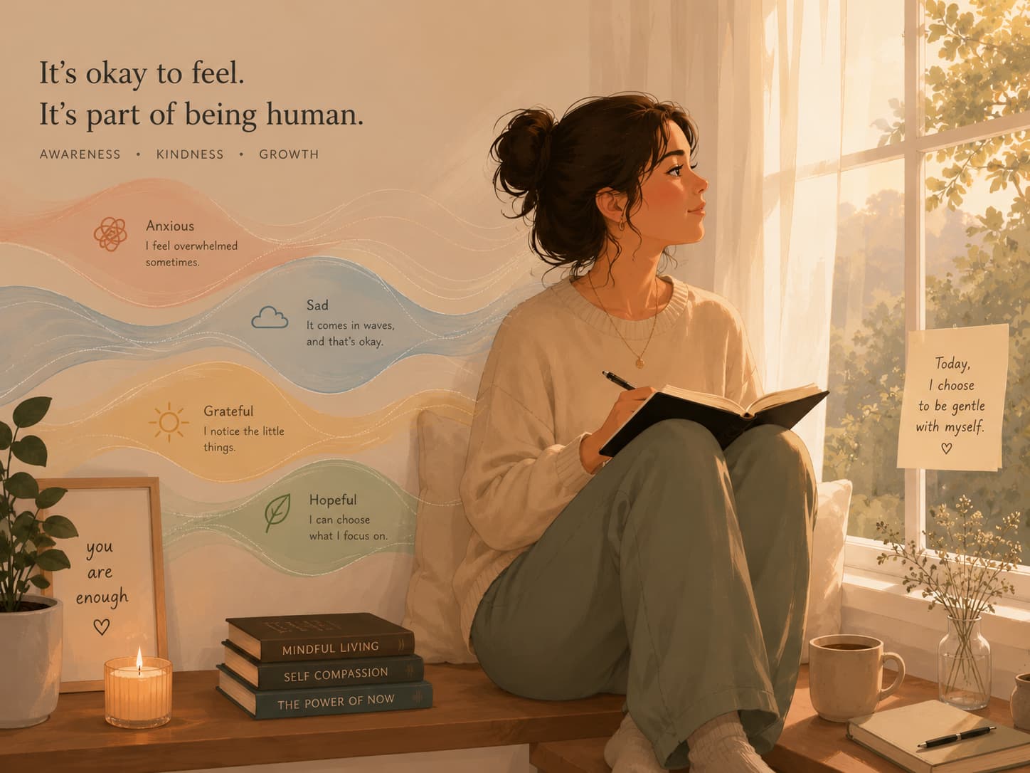Woman reflecting on emotional sensitivity