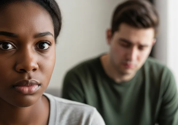 Person confused by others' emotions, showing low empathy