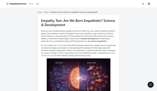 Empathy Test: Are We Born Empathetic? Science & Development