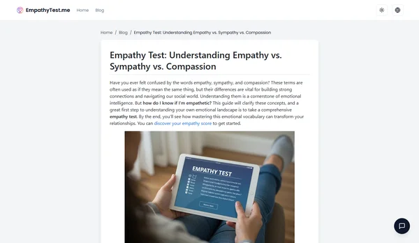 Empathy Test: Understanding Empathy vs. Sympathy vs. Compassion